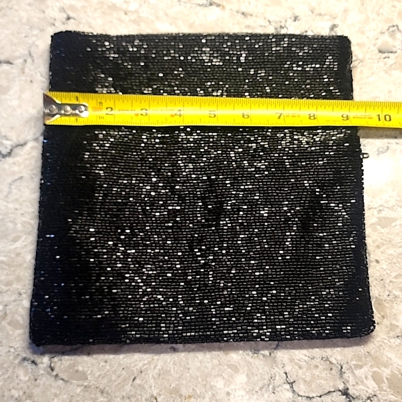 Vintage Black Beaded Clutch - Picture 9 of 10